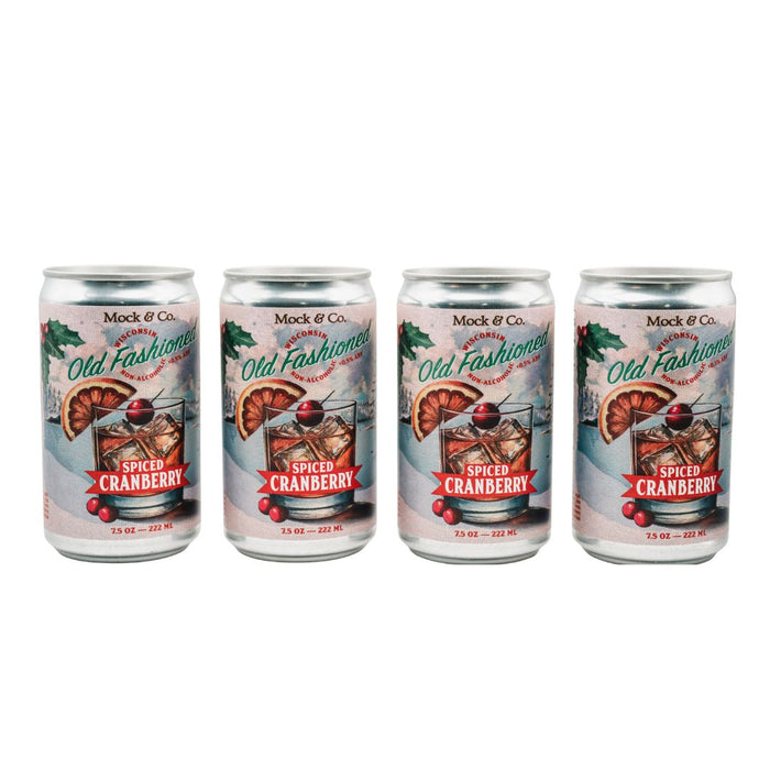 Spiced Cranberry Wisconsin Old Fashioned (Non-Alcoholic)