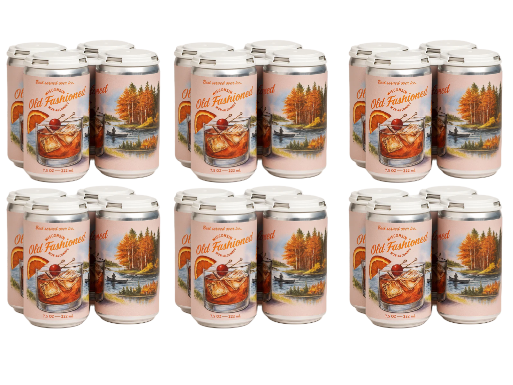 Wisconsin Old Fashioned (Non-Alcoholic) - 6 Sets of 4 Cans - $72.00 INCLUSIVE OF SHIPPING