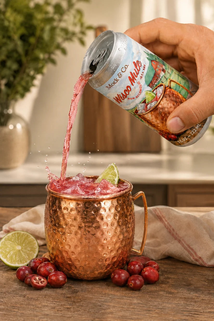 Wisco Mule non-alcoholic beverage served over ice