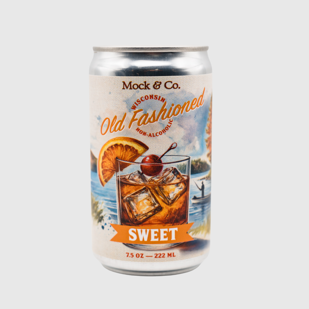 Wisconsin Old Fashioned Sweet non-alcoholic mocktail 4-pack by Mock & Co
